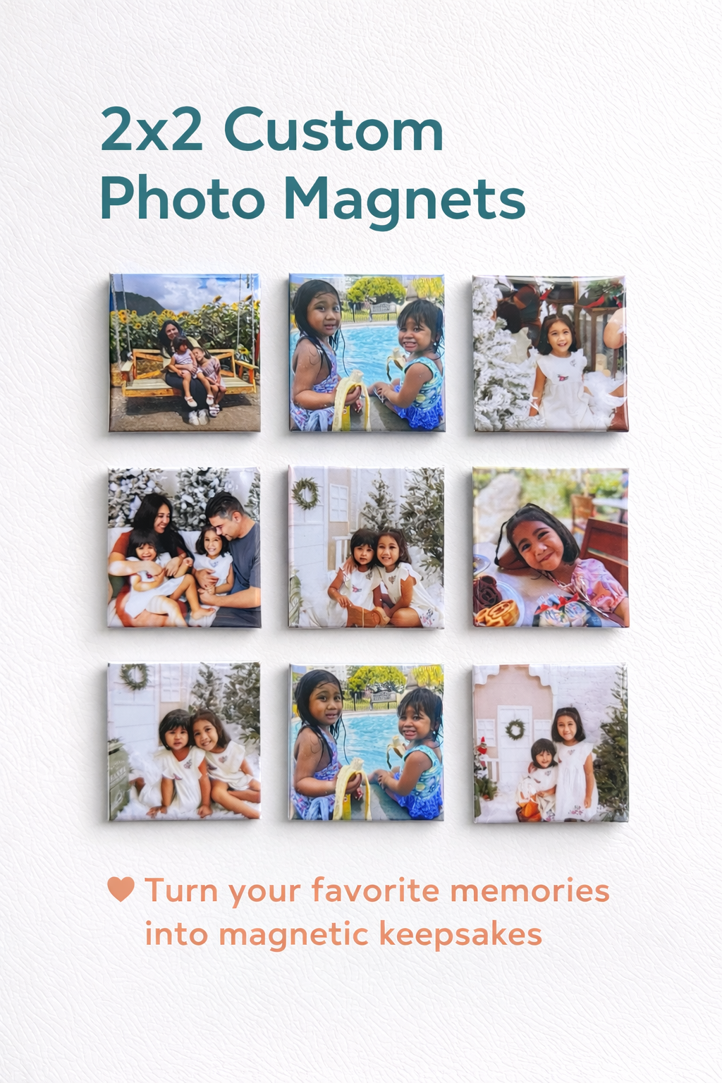 Custom Photo (9 pcs 2x2 PHOTO MAGNETS)